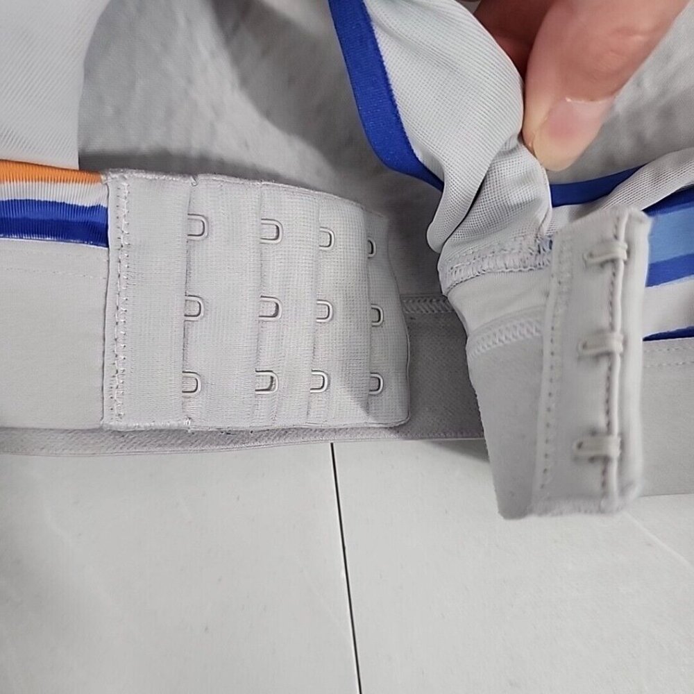 Brooks 350073 Dare Racerback DriLayer Sports Bra Gray Womens Size 38D Purple - Picture 5 of 8